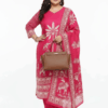 Elegant Pink Ethnic Printed Cotton Kurta Set with Dupatta for Women
