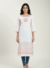 Elegant White Printed Cotton Kurti for Women | Ethnic Wear for Everyday Style